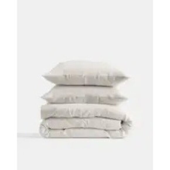 Quince European 100% Linen Duvet Cover 1PC SAND Full/Queen -NEW- - Picture 6 of 7